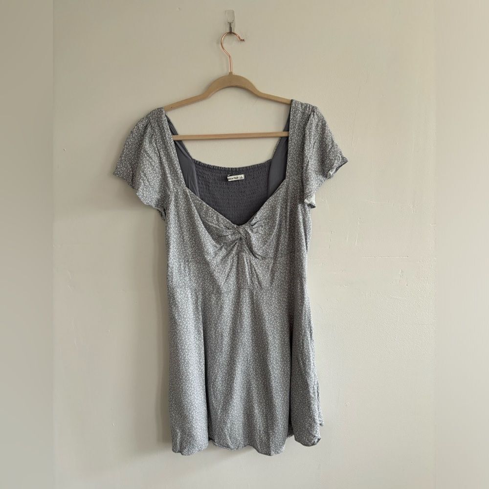 Abercrombie & Fitch Large Blue white Mini Dress